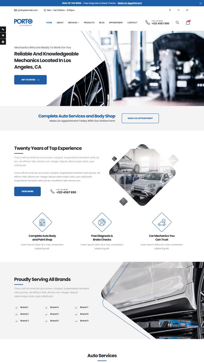 Auto Services Template